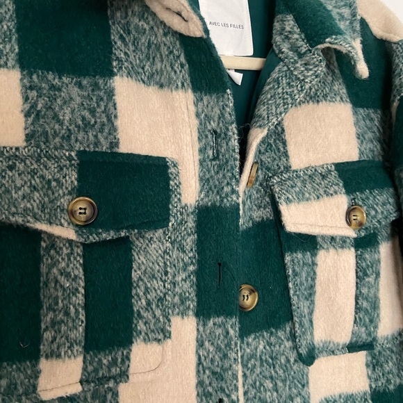 AMAZING long Avec Les Fille shacket coat! Gorgeous and thick - Picture 2 of 2